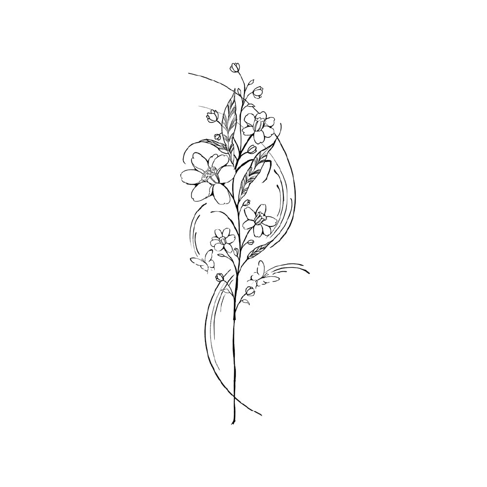 Blooming Serenity 6 x 3 in