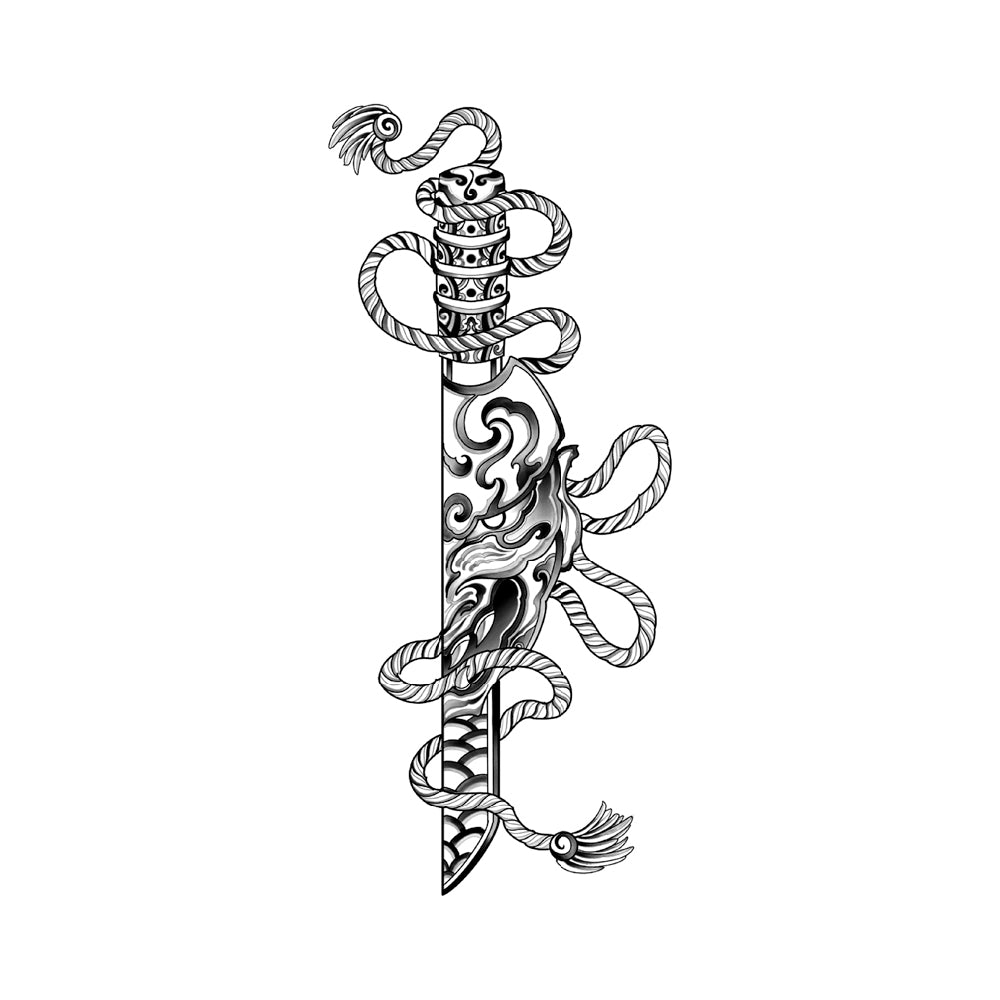 Hannya Katana 12 x 6 in