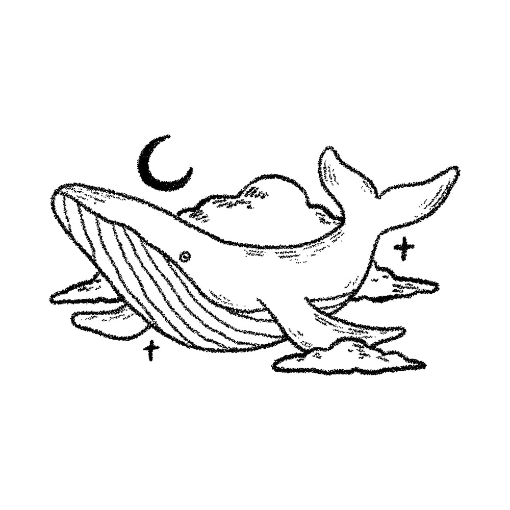 Flying Whale 4 x 4 in