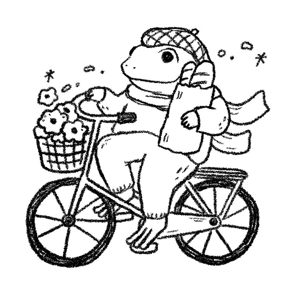 Frog Delivery 4 x 4 in