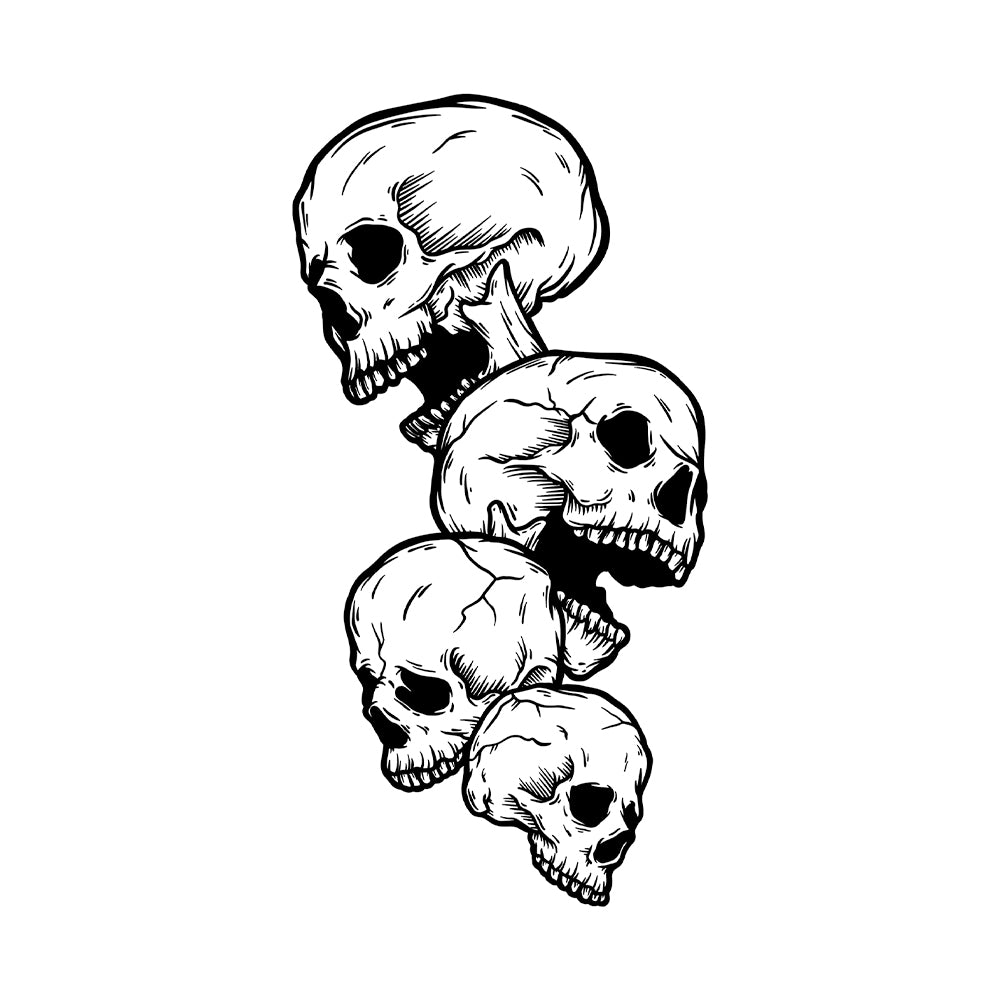 Tumbling Skulls 6 x 4 in
