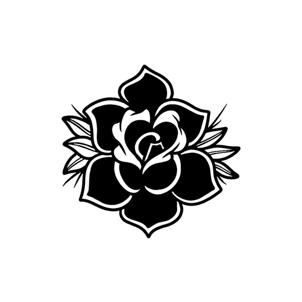Blackout Rose 2 x 2 in