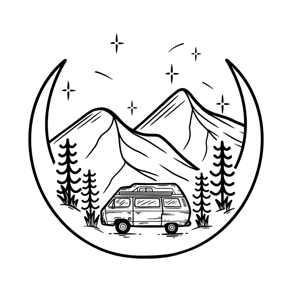Midnight Travel 4 x 4 in