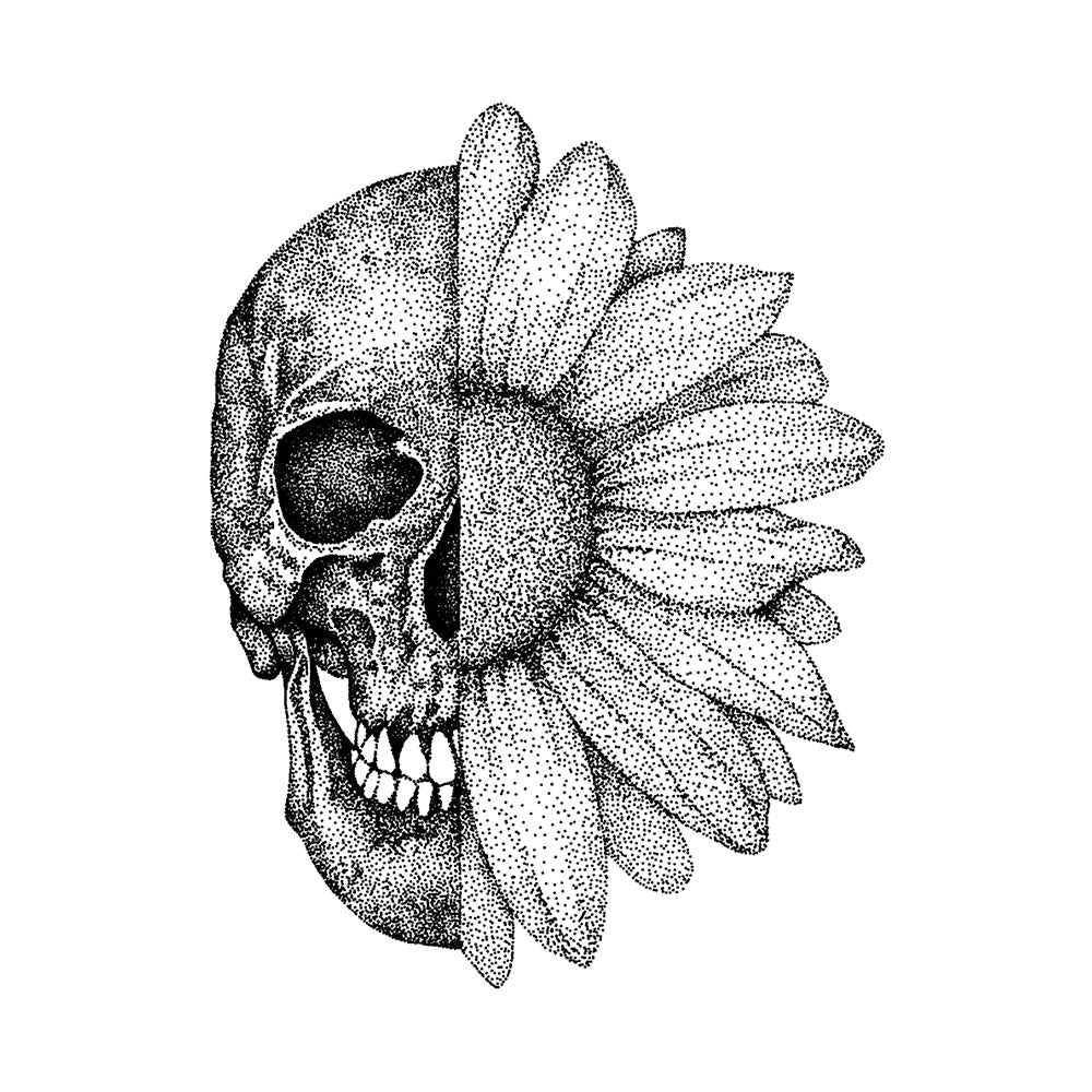 Sunny Skull 4 x 4 in