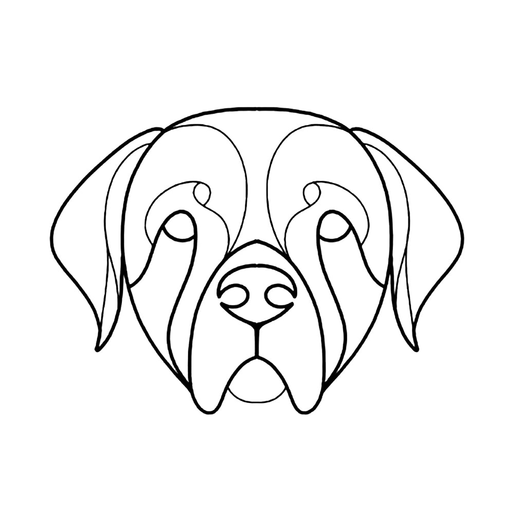 Rocky the Rottweiler 4 x 4 in