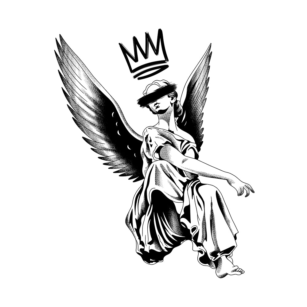 Graffiti Angel 6 x 6 in
