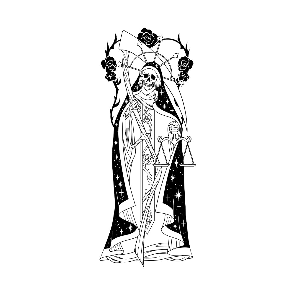 Santa Muerte 10 x 6 in
