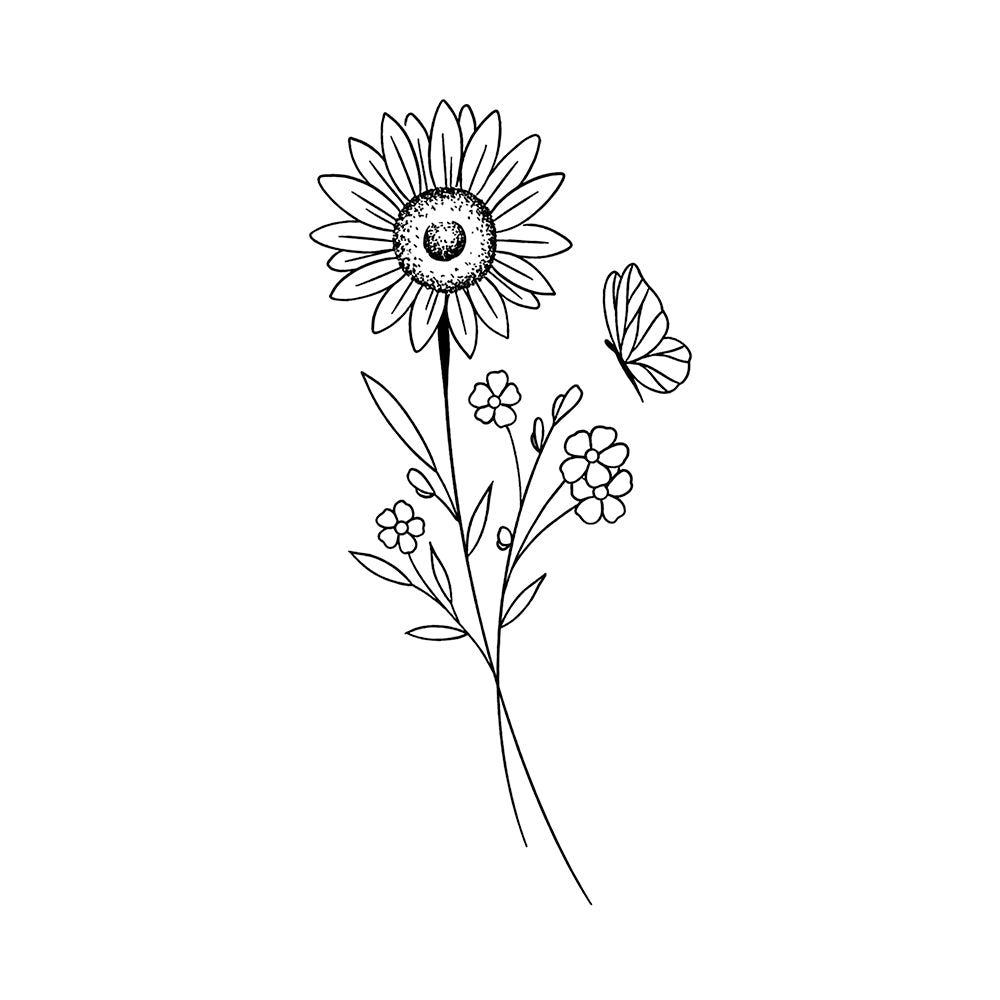 Butterfly Bloom 6 x 3 in
