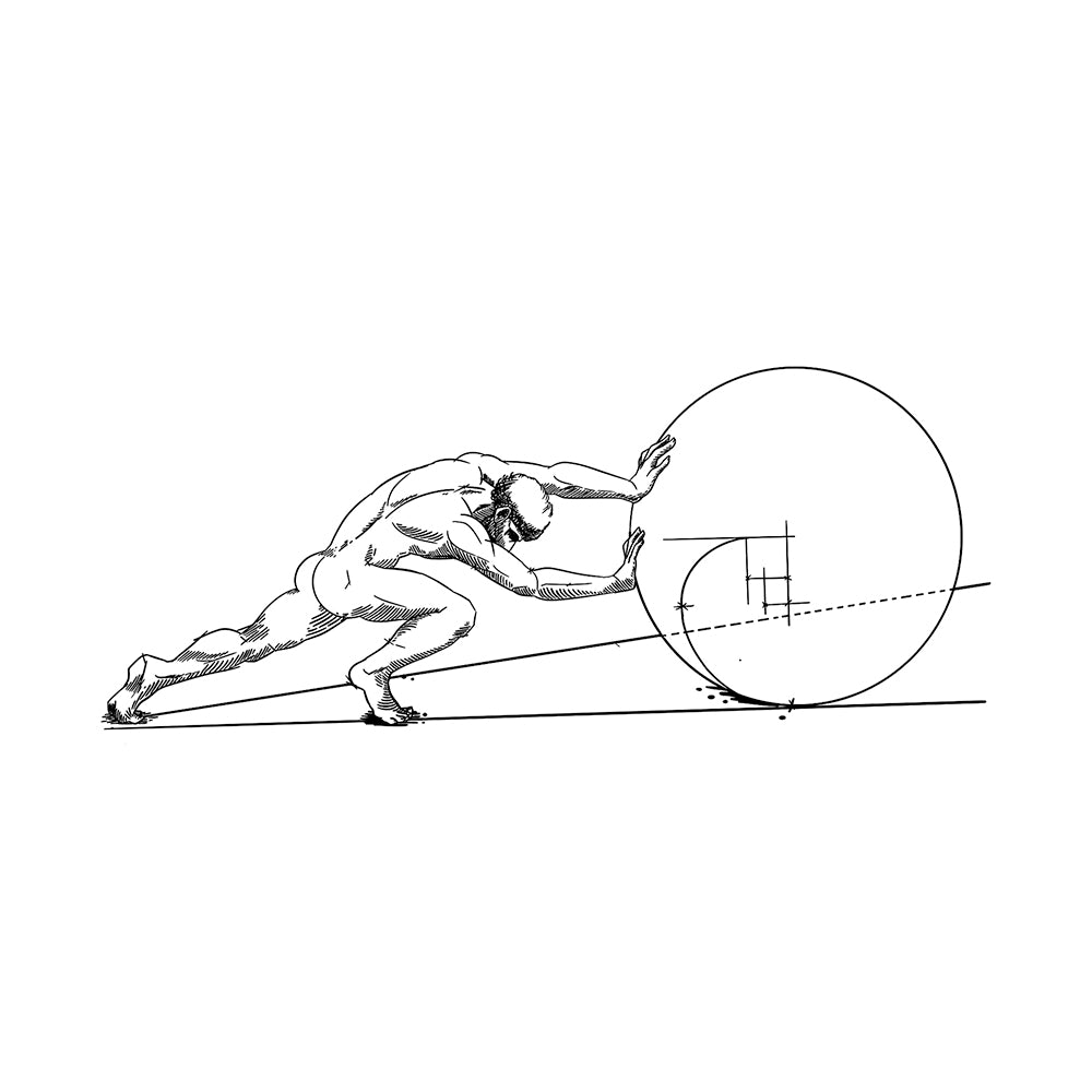 Sisyphus 6 x 3 in