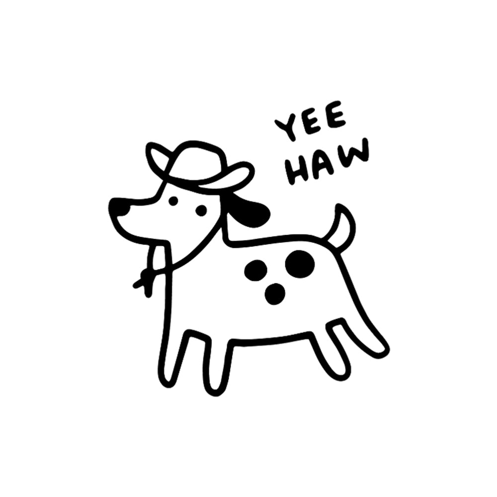 Yeehaw Partner 2 x 2 in