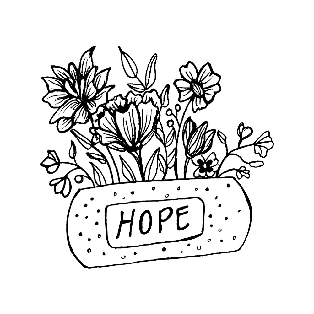 Hope Heals 3 x 3 in