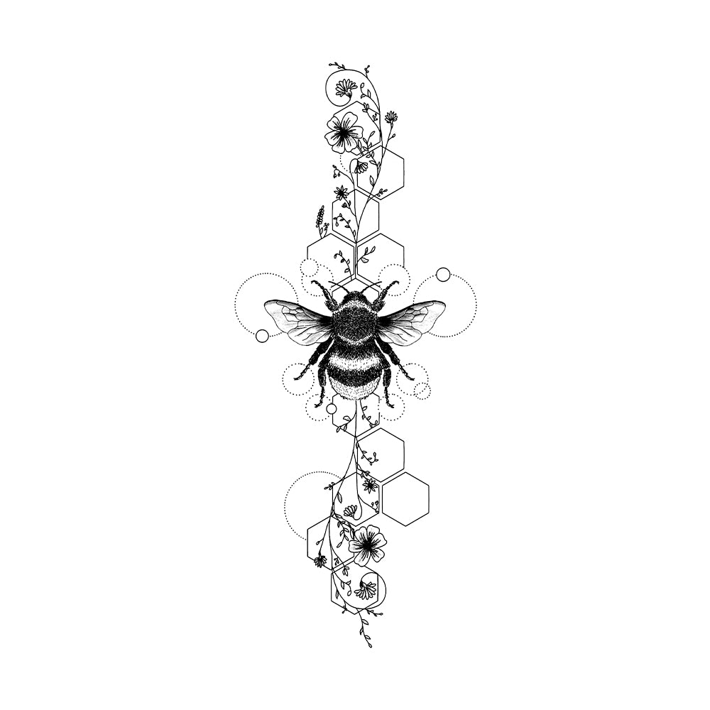 Botanical Bee 10 x 6 in