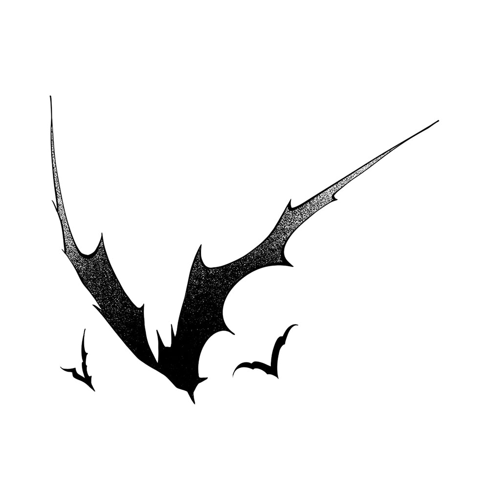 Trio of Bats 4 x 4 in