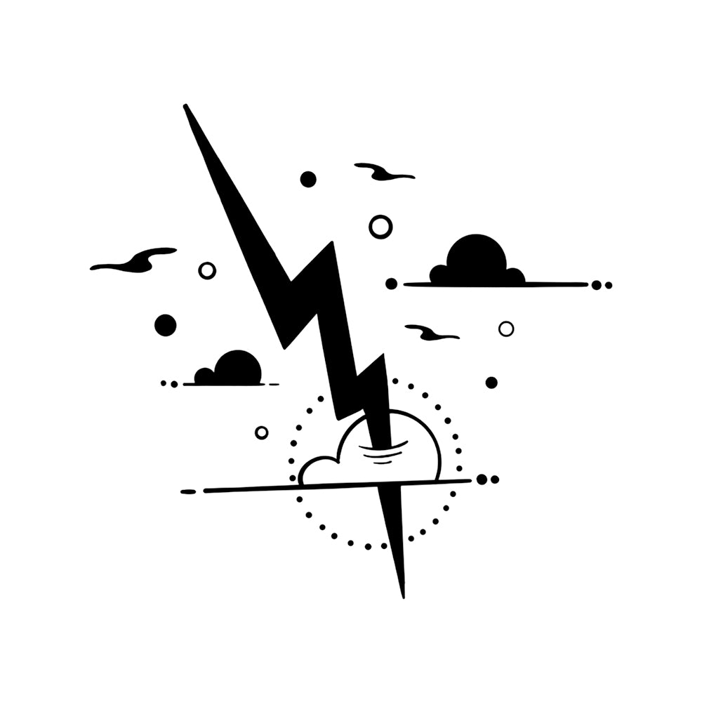Lightning Strike 3 x 3 in