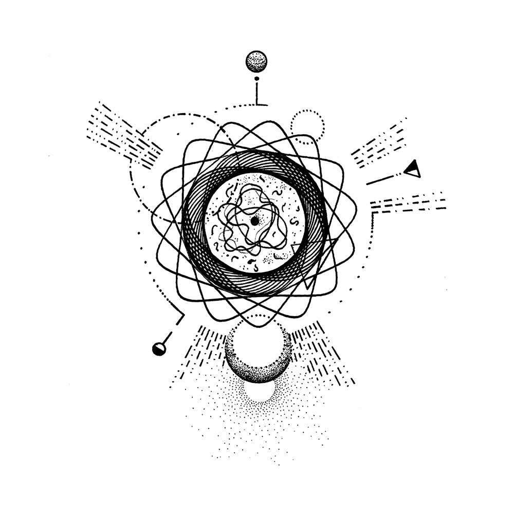 Orbital Mandala 6 x 6 in