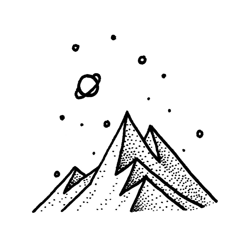 Starlit Peaks 3 x 3 in