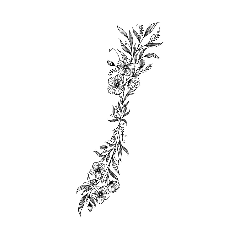 Winding Petals 6 x 3 in