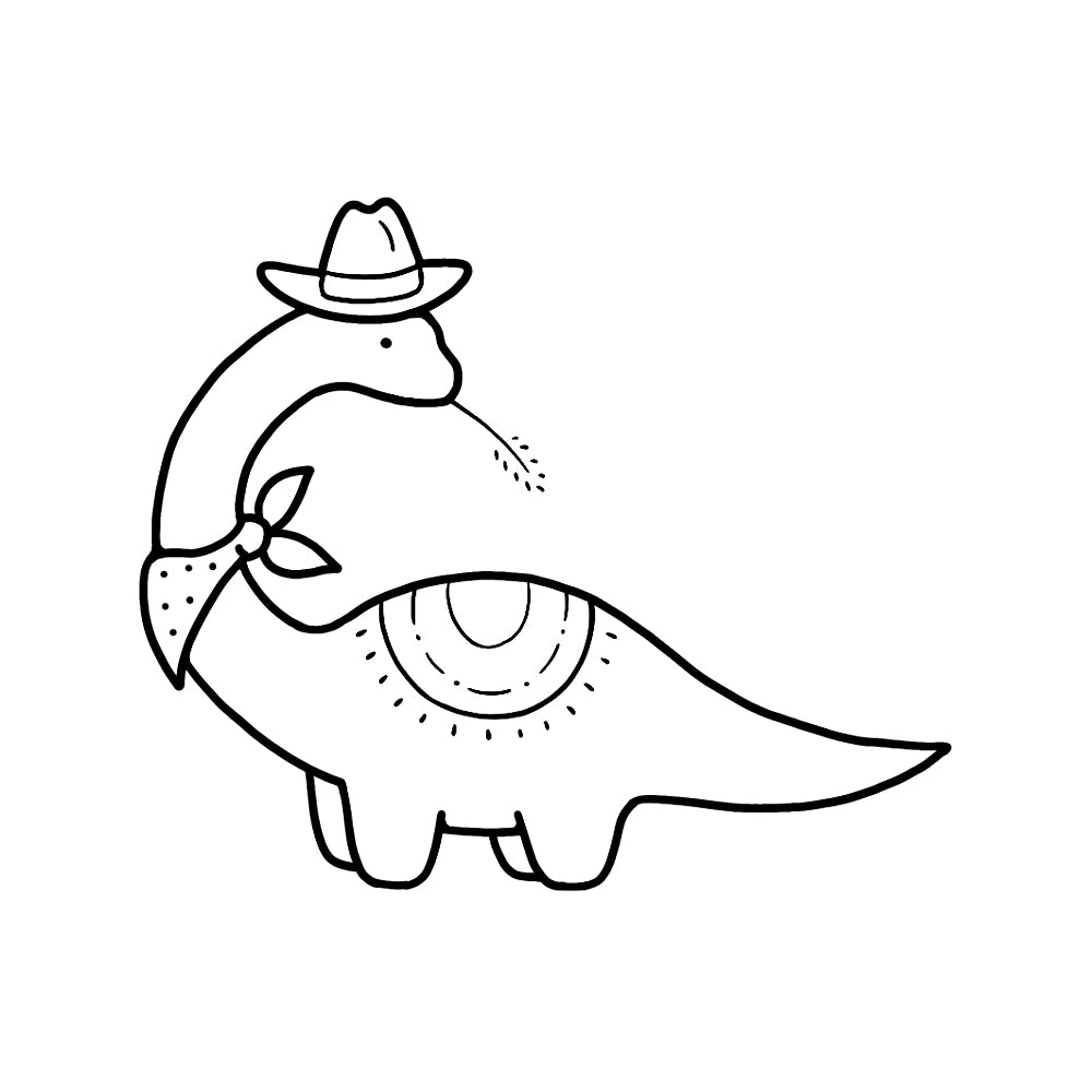 Lone Longneck 3 x 3 in
