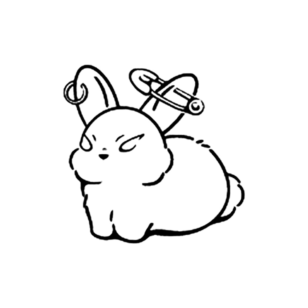 Rebellious Bunny 2 x 2 in