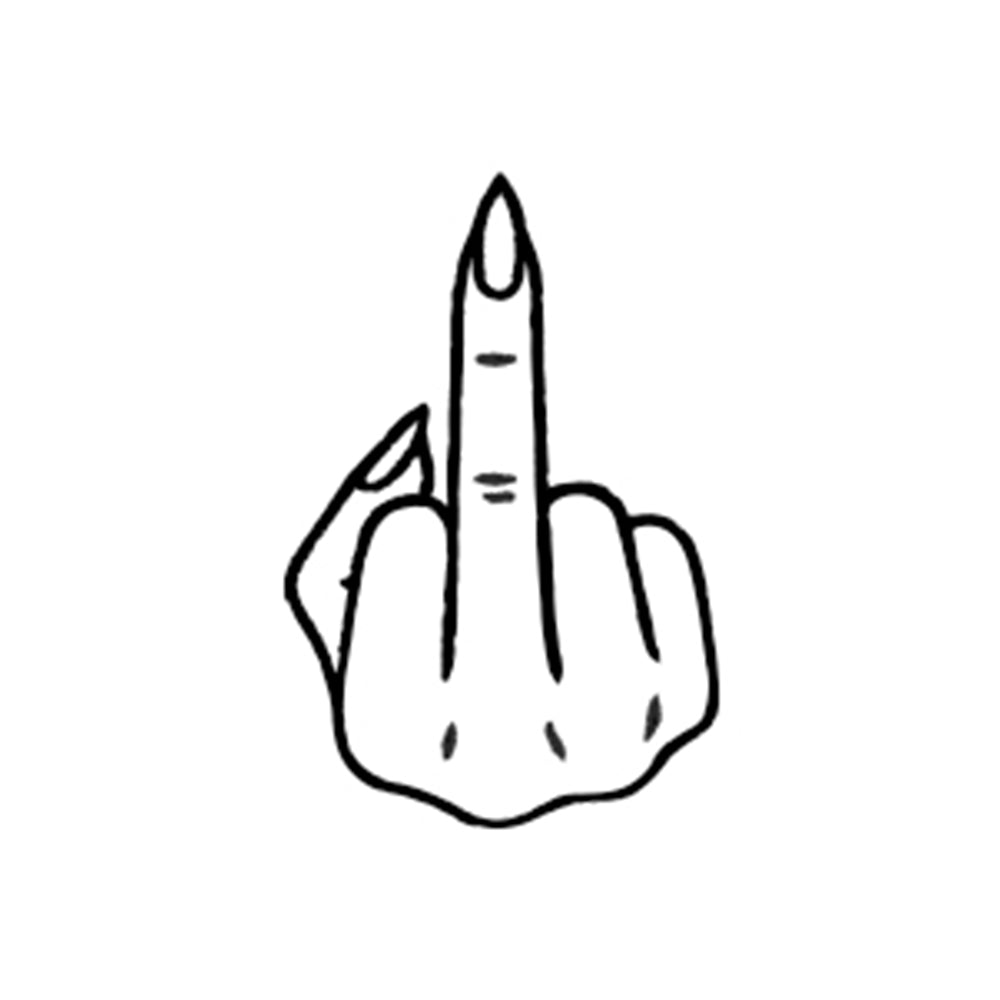 Middle Finger 1 x 1 in