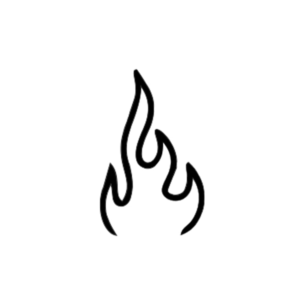 Fire Flame 1 x 1 in